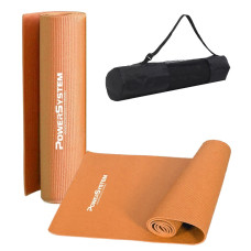 Килимок для йоги та фітнесу Power System PS-4014 PVC Fitness-Yoga Mat Orange (173x61x0.6)