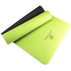 Килимок для йоги та фітнесу U-POWEX TPE Yoga mat Green/Black (183х61х0.6)