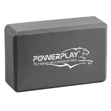 Блок для йоги PowerPlay 4006 Yoga Brick Сірий