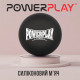 Масажний силіконовий м'яч PowerPlay PP-4354 Silicone Lacrosse Ball (6.3см.) Чорний