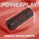 Масажний ролик (роллер) гладкий PowerPlay PP-4346 Mini EPP Foam Roller Чорно/Червоний (15x5,3см.)