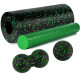 Масажний набір PowerPlay PP_4015 EPP Foam Roller Set 4in1 (2-ва роли + 2-ва м'ячі) Чорно-зелений