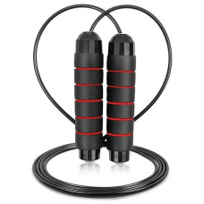 Скакалка швидкісна PowerPlay 4210 Power Weighted Jump Rope Чорна (2,7m.)