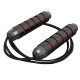 Скакалка швидкісна PowerPlay 4210 Power Weighted Jump Rope Чорна (2,7m.)