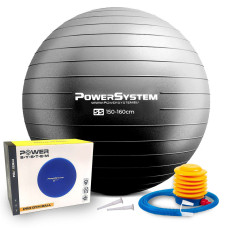 М'яч для фітнесу (фітбол) Power System PS-4011 Ø55 cm PRO Gymball Black