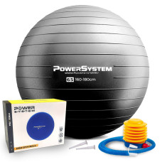 М'яч для фітнесу (фітбол) Power System PS-4012 Ø65 cm PRO Gymball Black