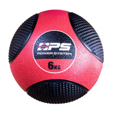 Медбол Power System PS-4136 Medicine Ball 6кг. Black/Red