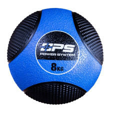 Медбол Power System PS-4138 Medicine Ball 8кг. Black/Blue