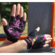 Рукавички для фітнесу MadMax MFG-770 Flower Power Gloves Black/Pink XS