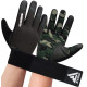 Рукавички для фітнесу RDX T2 Touch Screen Friendly Full Fingerf Army Green L