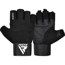 Рукавички для фітнесу RDX W3 BLACK WITH EVA PADDING-S