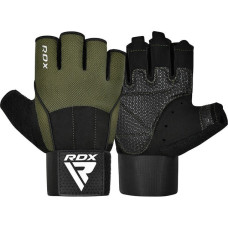 Рукавички для фітнесу RDX W3 ARMY GREEN WITH EVA PADDING-M