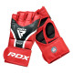 Перчатки ММА RDX AURA PLUS T-17 Red/Black M (капа в комплекте)