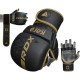 Рукавиці для ММА RDX F6 KARA Matte Golden Plus L/XL (капа у комплекті)