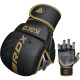 Рукавиці для ММА RDX F6 KARA Matte Golden Plus L/XL (капа у комплекті)