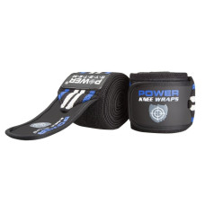 Бинти на коліна Power System PS-3700 Knee Wraps Blue/Black (пара)