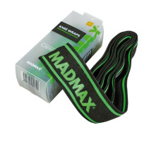 Бинти на коліна MadMax MFA-299 Non slide & slip knee wraps 2.0m Black/Green