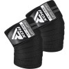 Бинты на колени RDX KR11 GYM Knee Wrap Black/Grey