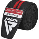 Бинти на коліна RDX GYM KNEE WRAP R11 BLACK/RED