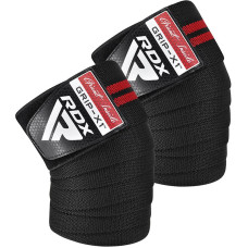 Бинти на коліна RDX GYM KNEE WRAP R11 BLACK/RED