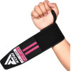 Бинты для запястий (кистовые бинты) RDX GYM WRIST WRAP R11 BLACK/PINK