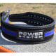 Пояс для пауерліфтингу Power System PS-3800 PowerLifting шкіряний Black/Blue Line M