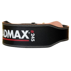 Пояс для тяжелой атлетики MadMax MFB-245 Full leather кожаный Black XXL
