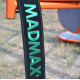 Пояс для важкої атлетики MadMax MFB-301 Suede Single Prong шкіряний Black/Green M