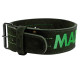 Пояс для важкої атлетики MadMax MFB-301 Suede Single Prong шкіряний Black/Green M