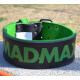 Пояс для важкої атлетики MadMax MFB-302 Quick Release Belt шкіряний Black/Green M