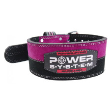 Пояс для важкої атлетики Power System PS-3850 Strong Femme Black/Pink S