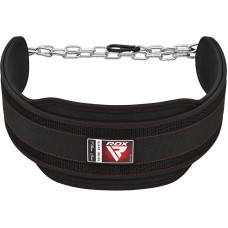 Пояс для обтяжень з ланцюгом RDX T7 Pro Dipping Belt 2 Layer неопреновий Black