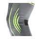 Компресійний наколінник MadMax MFA-284 3D Compressive knee support Dark grey/Neon green (1шт.) L