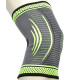 Компресійний наколінник MadMax MFA-284 3D Compressive knee support Dark grey/Neon green (1шт.) L