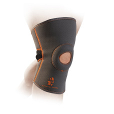 Наколінник MadMax MFA-297 Knee Support with Patella Stabilizer Dark Grey/Orange XL