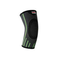 Компресійний налокітник MadMax MFA-283 3D Compressive elbow support Dark grey/Neon green (1шт.) M