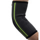 Компресійний налокітник MadMax MFA-283 3D Compressive elbow support Dark grey/Neon green (1шт.) M