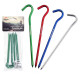 Колы с крючком алюминиевые Naturehike NH15A008-I, 16 см, зеленый (8 шт)