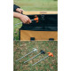 Колышки металлические Naturehike NH21YW133, 25 см, оранжевые 2 шт.