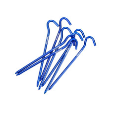 Колы с крючком алюминиевые Naturehike NH15A008-I, 16 см, голубой (8 шт)