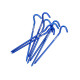 Колы с крючком алюминиевые Naturehike NH15A008-I, 16 см, голубой (8 шт)