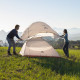 Палатка сверхлегкая двухместная с футпринтом Naturehike Cloud Up 2 Updated NH17T001-T, 20D, темно-синий