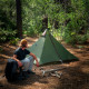 Палатка сверхлегкая с острой верхушкой Naturehike NH17T030-L, темная зеленая