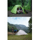 Намет надлегкий тримісний з футпринтом Naturehike Cloud Up 3 Updated NH18T030-T, 210T, зелений