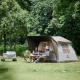 Намет з навісом Naturehike Village CNK2300ZP022, коричневий малий