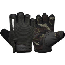 Перчатки для фитнеса RDX T2 Half Brown XL