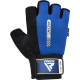 Перчатки для фитнеса RDX W1 HALF BLUE-M