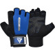Перчатки для фитнеса RDX W1 HALF BLUE-M