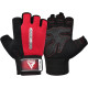 Перчатки для фитнеса RDX W1 HALF RED-M