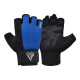 Рукавички для фітнесу RDX W1 HALF BLUE PLUS-XL